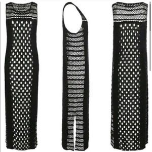 All Saints Crocheted Egyptian inspired Maxi Dress